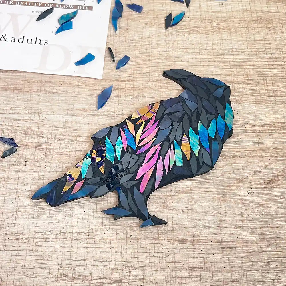 Dazzling Raven Glass Mosaic Kit