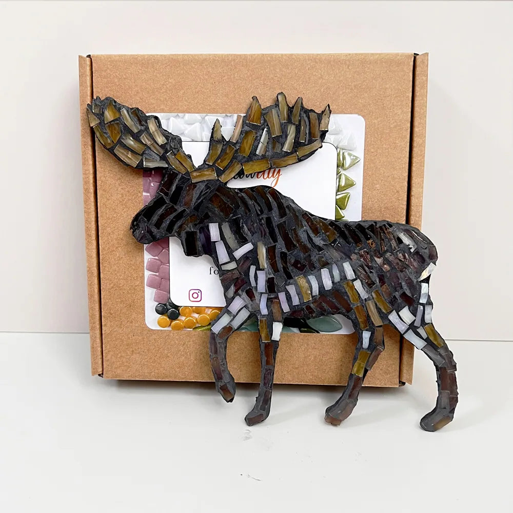 DIY Glass Mosaic Moose Kit