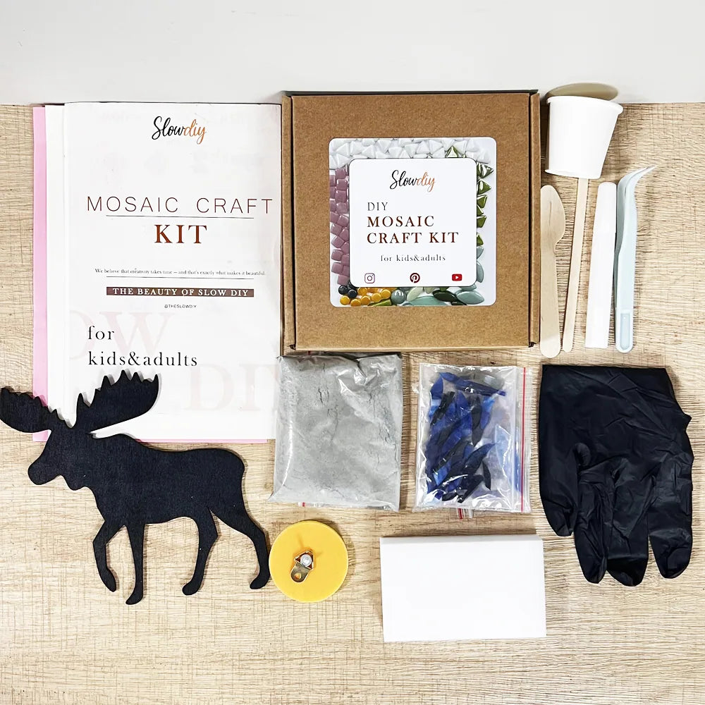 DIY Glass Mosaic Moose Kit