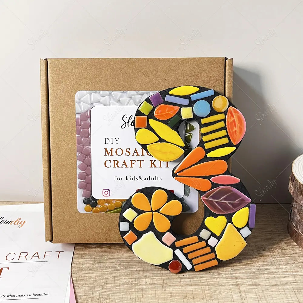 Mosaic House Number Art Kits Number 3