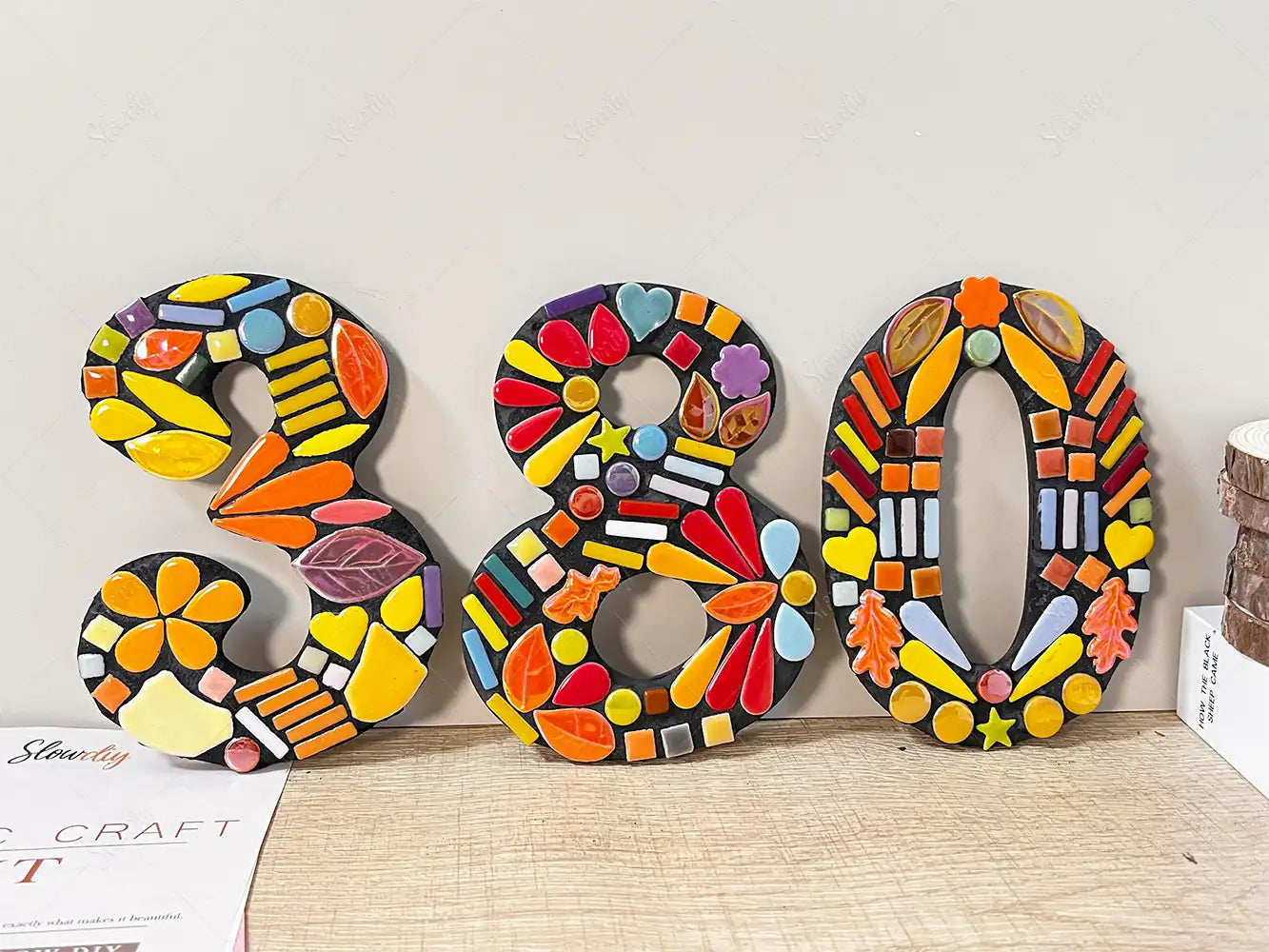 Mosaic House Number Art Kits Number 380