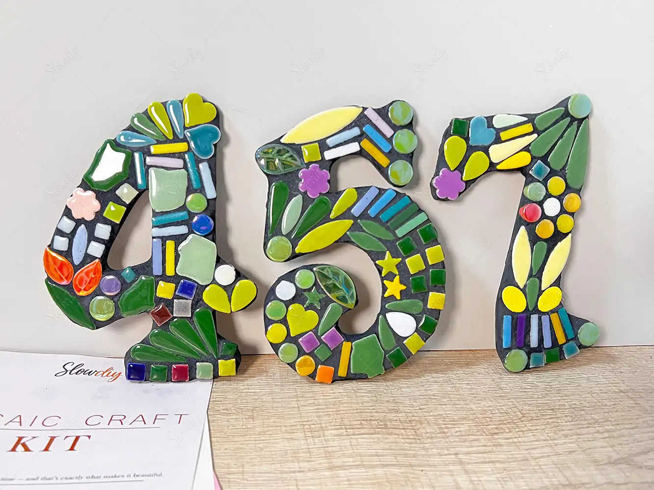 Mosaic House Number Art Kits Number 457