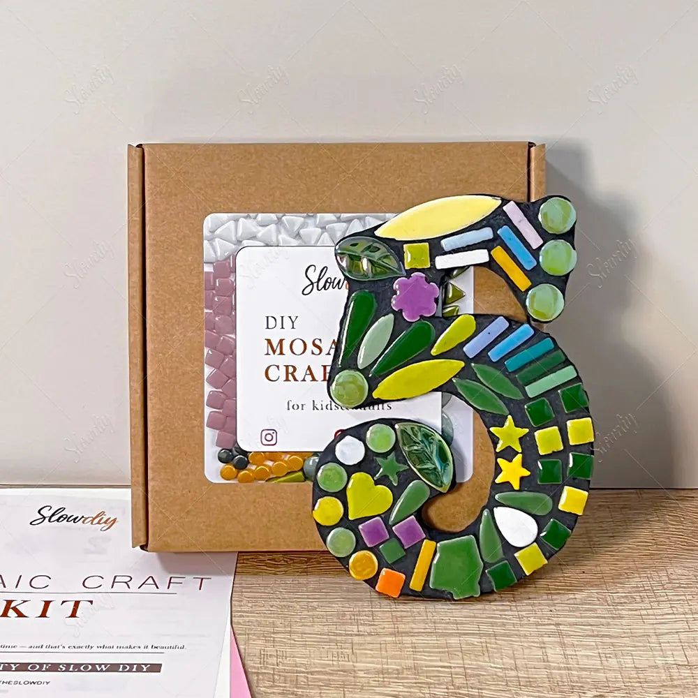 Mosaic House Number Art Kits Number 5