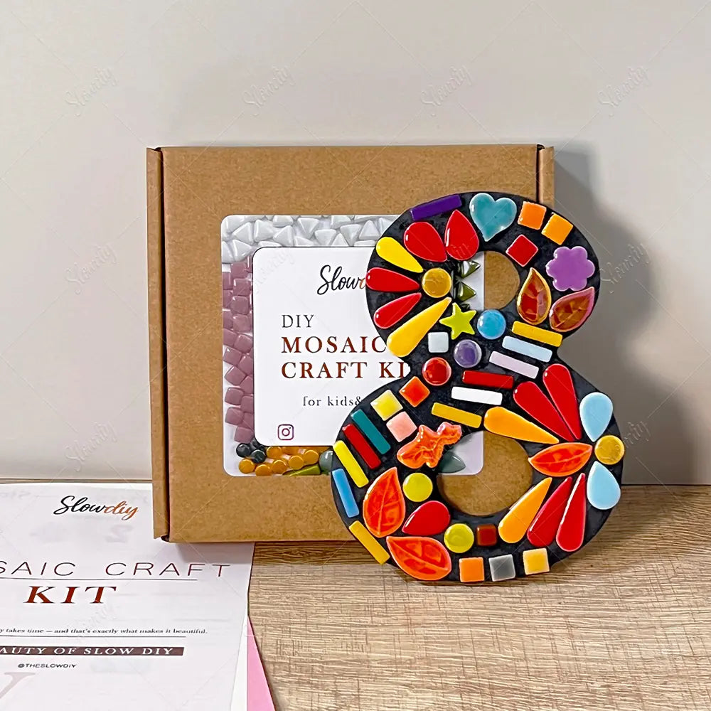 Mosaic House Number Art Kits Number  8