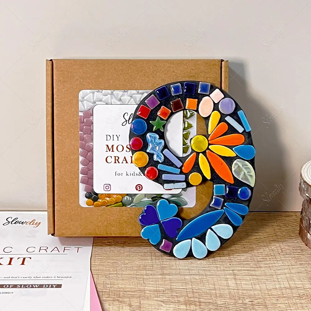 Mosaic House Number Art Kits Number 9