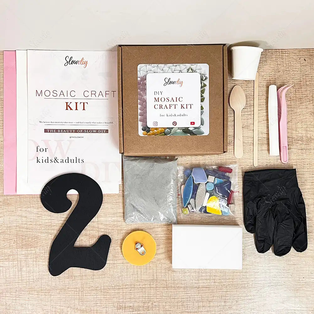 Mosaic House Number Art Kits Tools