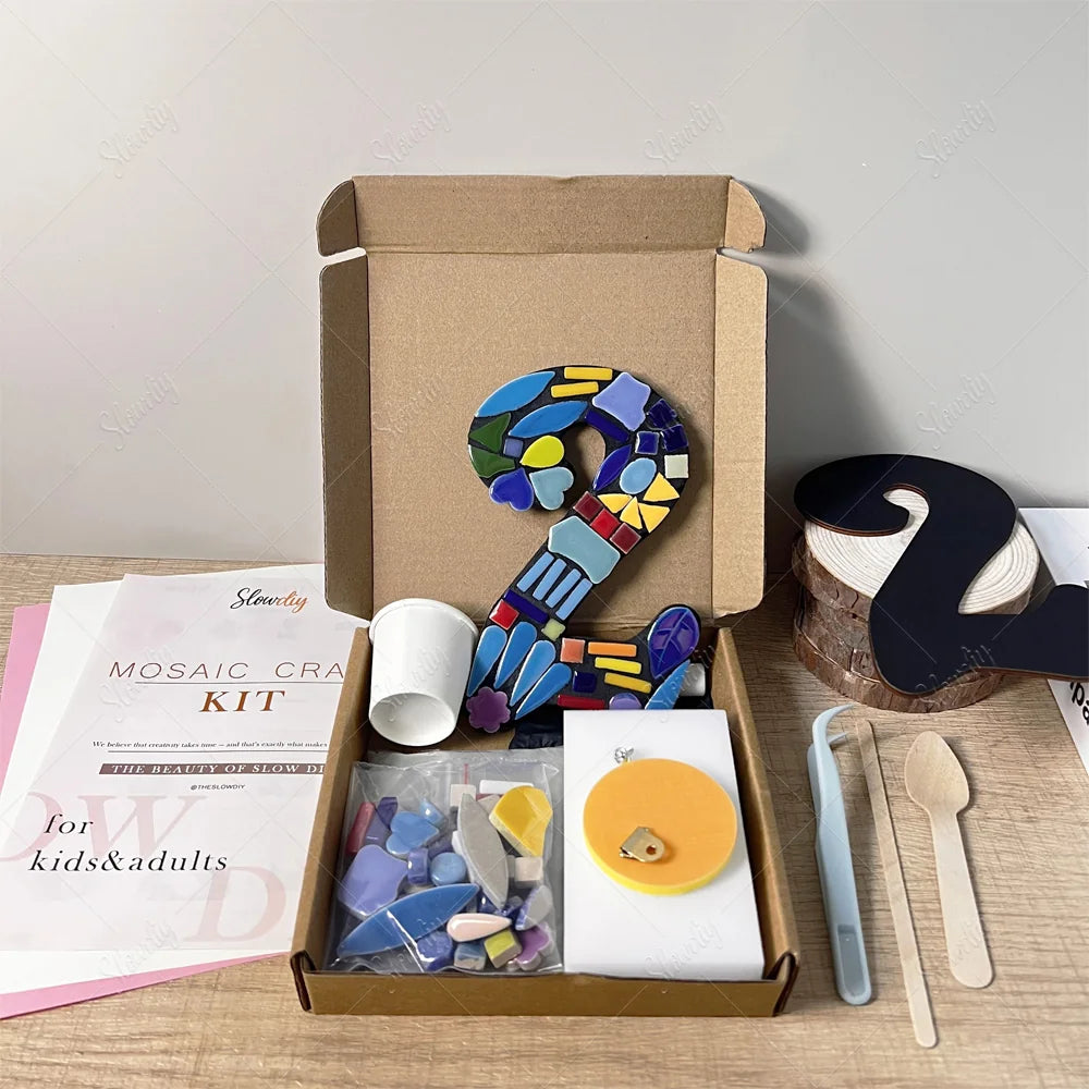 Mosaic House Number Art Kits Number tools