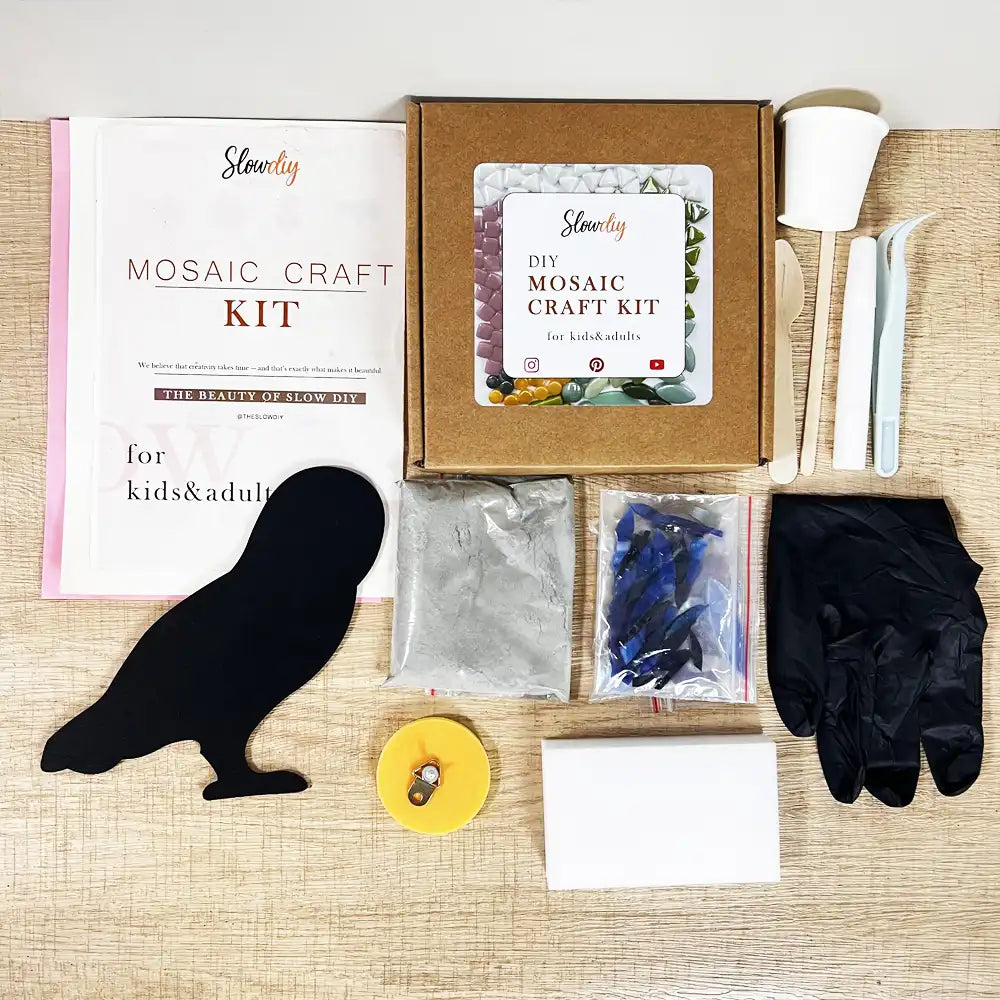 Owl Glass Mosaic Art kit